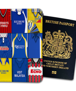 Cardiff City Classic Kit Montage Passport Holder Retro Shirt Montage