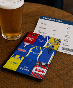 Cardiff City Classic Kit Montage Passport Holder Retro Shirt Montage - Image 2