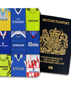 Chelsea Classic Kit Montage Passport Holder Retro Shirt Montage