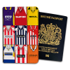 Cheltenham Town Classic Kit Montage Passport Holder Retro Shirt Montage