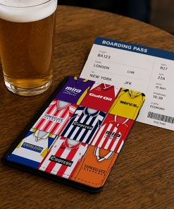 Cheltenham Town Classic Kit Montage Passport Holder Retro Shirt Montage - Image 2