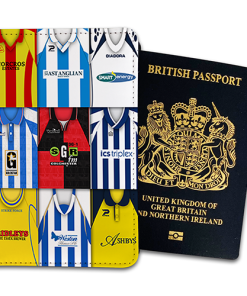 Colchester Utd Classic Kit Montage Passport Holder Retro Shirt Montage