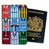 Coventry City Classic Kit Montage Passport Holder Retro Shirt Montage