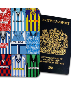 Coventry City Classic Kit Montage Passport Holder Retro Shirt Montage