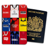 Crawley Town Classic Kit Montage Passport Holder Retro Shirt Montage
