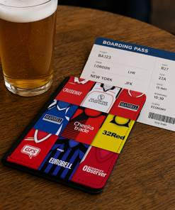 Crawley Town Classic Kit Montage Passport Holder Retro Shirt Montage - Image 2
