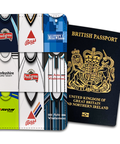 Derby County Classic Kit Montage Passport Holder Retro Shirt Montage