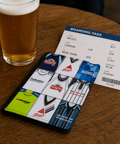 Derby County Classic Kit Montage Passport Holder Retro Shirt Montage - Image 2