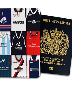 Dundee Classic Kit Montage Passport Holder Retro Shirt Montage