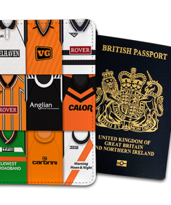 Dundee United Classic Kit Montage Passport Holder Retro Shirt Montage