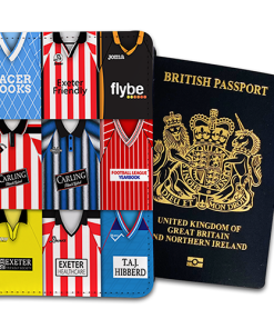 Exeter City Classic Kit Montage Passport Holder Retro Shirt Montage