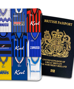 Gillingham Classic Kit Montage Passport Holder Retro Shirt Montage