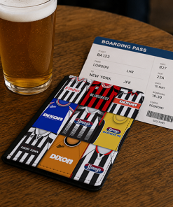 Grimsby Town Classic Kit Montage Passport Holder Retro Shirt Montage - Image 2