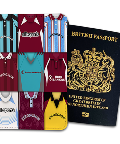 Hearts Classic Kit Montage Passport Holder Retro Shirt Montage