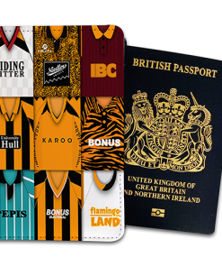 Hull City Classic Kit Montage Passport Holder Retro Shirt Montage