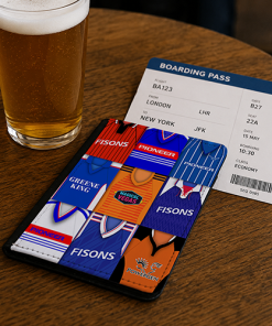 Ipswich Town Classic Kit Montage Passport Holder Retro Shirt Montage - Image 2