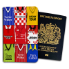 Leyton Orient Classic Kit Montage Passport Holder Retro Shirt Montage