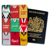 Liverpool Classic Kit Montage Passport Holder Retro Shirt Montage