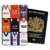 Luton Town Classic Kit Montage Passport Holder Retro Shirt Montage