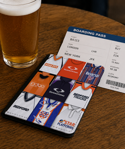 Luton Town Classic Kit Montage Passport Holder Retro Shirt Montage - Image 2