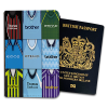 Man City Classic Kit Montage Passport Holder Retro Shirt Montage