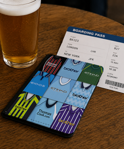 Man City Classic Kit Montage Passport Holder Retro Shirt Montage - Image 2