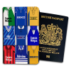 Millwall Classic Kit Montage Passport Holder Retro Shirt Montage