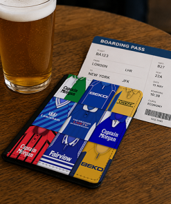 Millwall Classic Kit Montage Passport Holder Retro Shirt Montage - Image 2
