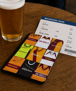 Motherwell Classic Kit Montage Passport Holder Retro Shirt Montage - Image 2