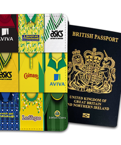 Norwich City Classic Kit Montage Passport Holder Retro Shirt Montage