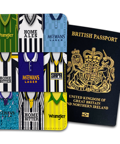 Notts County Classic Kit Montage Passport Holder Retro Shirt Montage