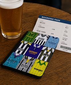 Notts County Classic Kit Montage Passport Holder Retro Shirt Montage - Image 2