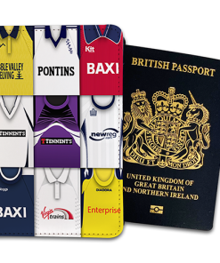 Preston Classic Kit Montage Passport Holder Retro Shirt Montage