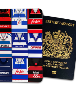 QPR Classic Kit Montage Passport Holder Retro Shirt Montage