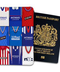 Rangers Classic Kit Montage Passport Holder Retro Shirt Montage