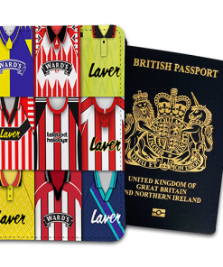 Sheffield United Classic Kit Montage Passport Holder Retro Shirt Montage