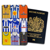 Sheffield Wednesday Classic Kit Montage Passport Holder Retro Shirt Montage