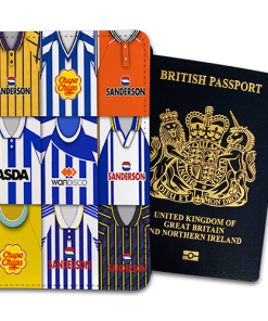 Sheffield Wednesday Classic Kit Montage Passport Holder Retro Shirt Montage