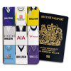 Spurs Classic Kit Montage Passport Holder Retro Shirt Montage