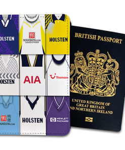 Spurs Classic Kit Montage Passport Holder Retro Shirt Montage