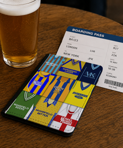 Mansfield Town Classic Kit Montage Passport Holder Retro Shirt Montage - Image 2