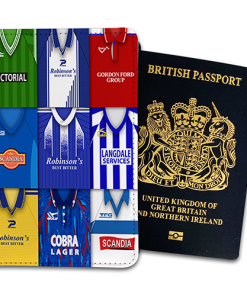 Stockport County Classic Kit Montage Passport Holder Retro Shirt Montage