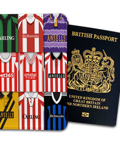 Stoke City Classic Kit Montage Passport Holder Retro Shirt Montage