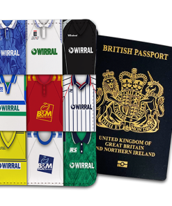 Tranmere Rovers Classic Kit Montage Passport Holder Retro Shirt Montage