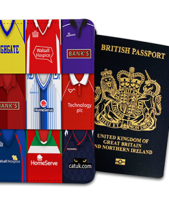 Walsall Classic Kit Montage Passport Holder Retro Shirt Montage