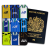 Wigan Athletic Classic Kit Montage Passport Holder Retro Shirt Montage