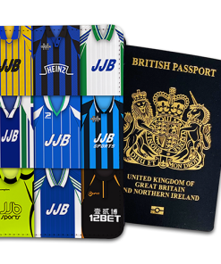 Wigan Athletic Classic Kit Montage Passport Holder Retro Shirt Montage