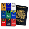 Wimbledon Classic Kit Montage Passport Holder Retro Shirt Montage