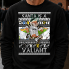 Santa Is A Valiant Port Vale Black Christmas Jumper