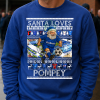 Santa Loves Pompey Portsmouth Blue Christmas Jumper